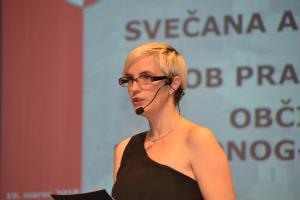 Praznik OMT 2018, povezovalka Petra Krnc Laznik, foto Lapego